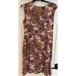 Ann Taylor Women’s Sz 14 Petite Sheath Floral Midi Dress